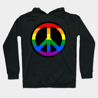 Rainbow Peace Sign Hoodie